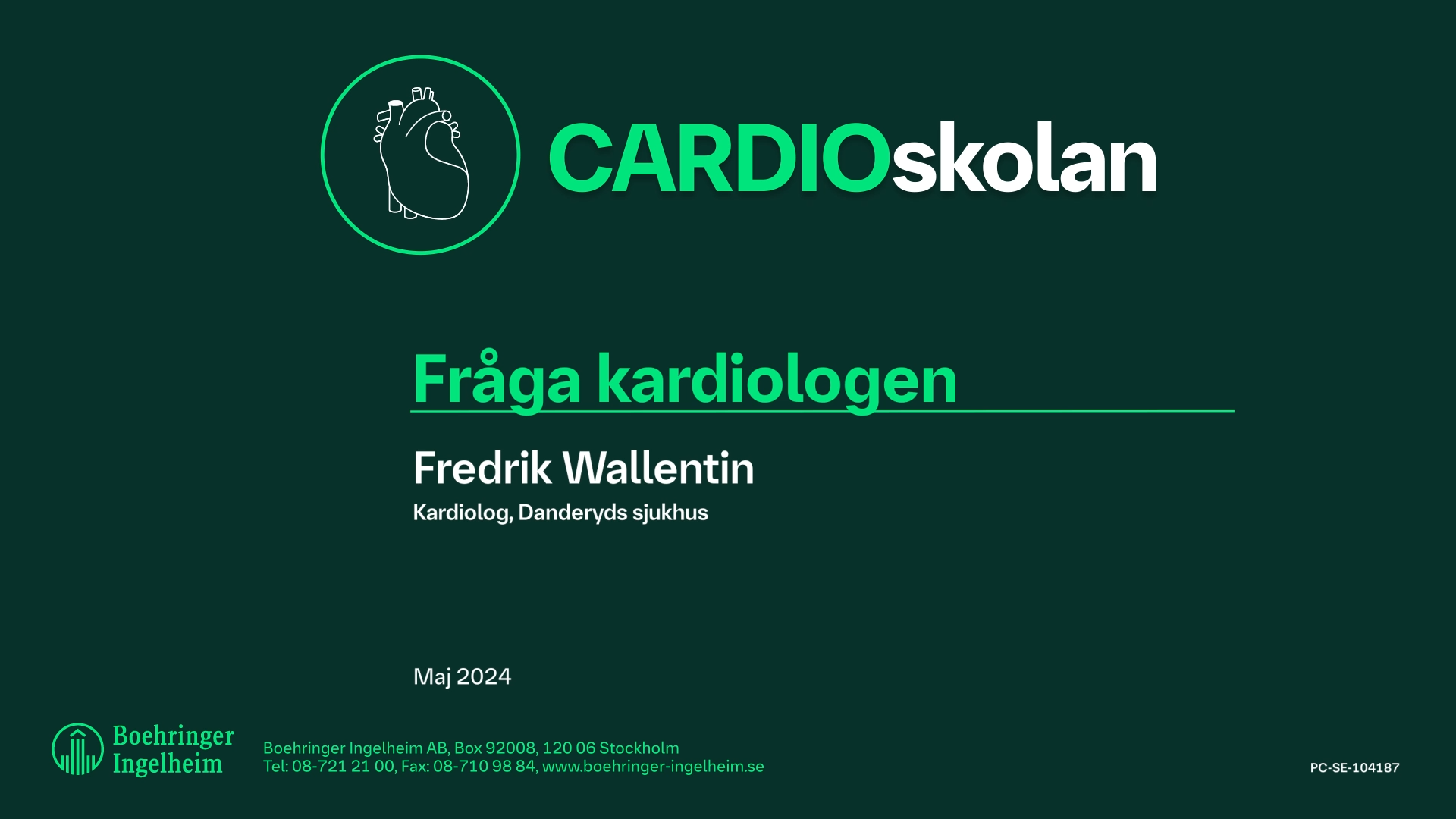 Cardioskolan Maj 2024