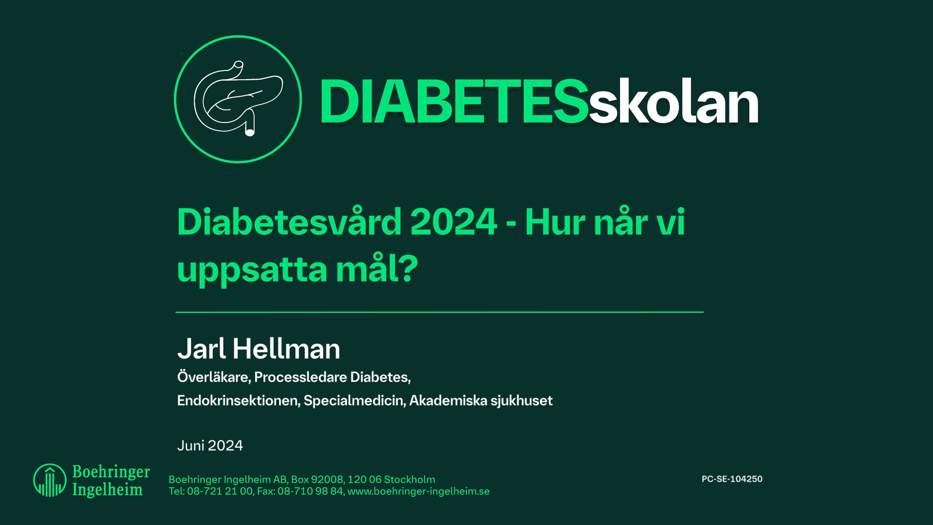Diabetesskolan juni 2024