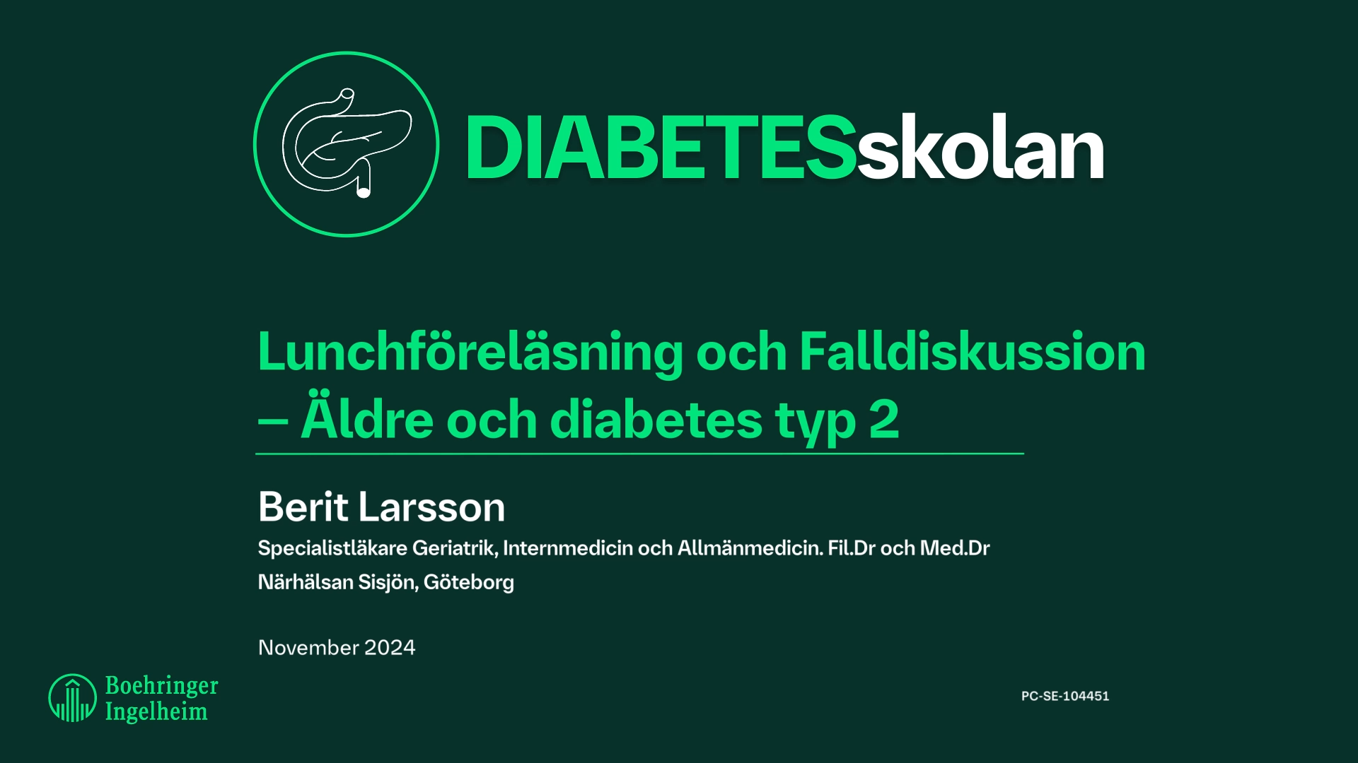 Diabetesskolan nov 2024