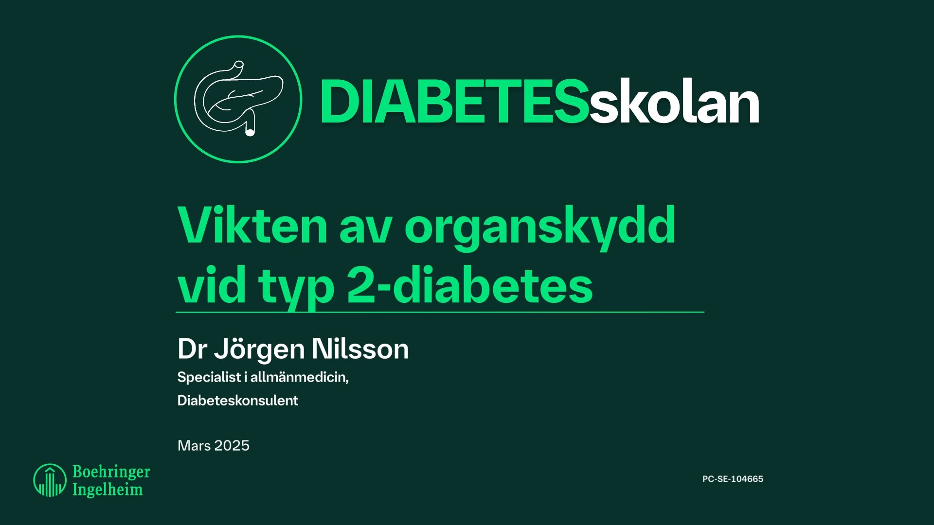 Diabetesskolan mars 2025